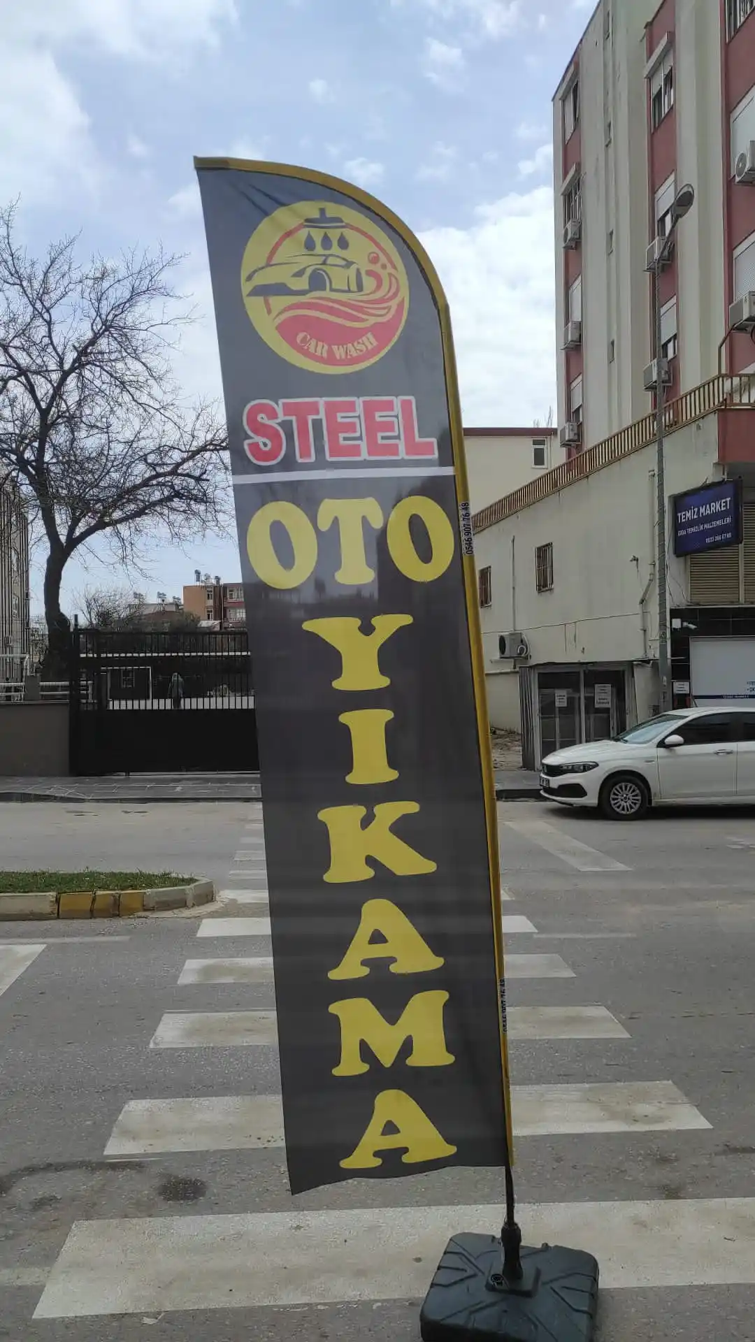 Oto Yıkama Yelken Bayrağı-1